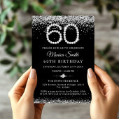 Elégant Diamonds 60e Anniversaire Dîner Menu Plat