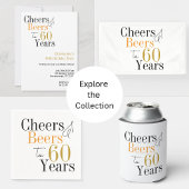 60e anniversaire Cheers Bières minimal