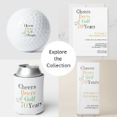 Serviette En Papier 70e anniversaire Cheers and Beers Golf Minimal