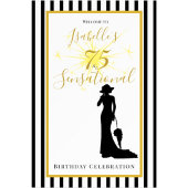 Invitation pour les 75 ans Noir & Or