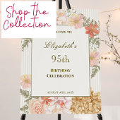 Invitation Florale Couleurs d'Automne pour 95e Ann