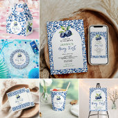 Assiettes En Carton Berry First Blueberry 1er Anniversaire