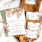 Poster Signe Boho Fall Floral Baby shower Faveurs