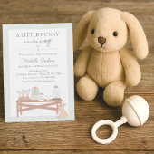 Un petit lapin est en route Cartes de Remerciement