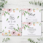Élégante Réponse de Mariage Chic Script Pastel Piv (Personnalisez la collection de ce créateur indépendant.)