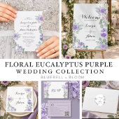 Menu Simple Mariage Violet