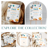 Invitation A Baby Boy Is On The Way Space Theme Baby Shower