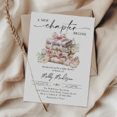 Invitation Storybook Coquette Book New Chapter Baby Shower