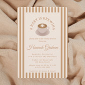Invitation Une Baby Shower "Un Bébé se Prépare"