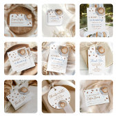Carte D'accompagnement Devinez combien de grains de café Baby Shower