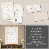 Invitation All in One A Baby Is Brewing Coffee Baby Shower