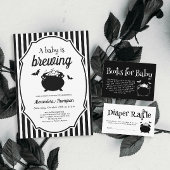 Serviette En Papier Un bébé brasse un Baby shower d'Halloween