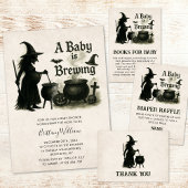 Gobelets En Papier Un bébé brasse un Baby shower d'Halloween