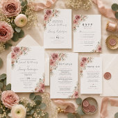Faire-part de mariage Romance Dusty Rose