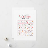 Porte-bloc 25 Days of Christmas Bucket List Art
