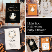 Invitation Un petit Baby shower d'Halloween Boho Ghost Boho