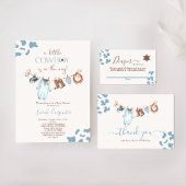 Poster Un petit sceau de chaudière bleu Cowboy