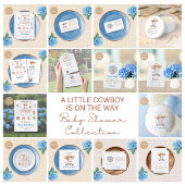 Invitation de Baby Shower Cowboy Bébé QR Code Tout