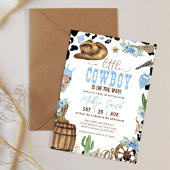 Gobelets En Papier Little Cowboy Black and Blue Cow Pattern