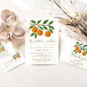 Serviette En Papier Un Petit Baby shower Orange Cutie