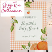 Invitation Fête de Bébé Petite Mignonne Gingham Double Face