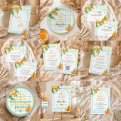 Sticker Rond Un petit amour arrive Fête de bébé garçon