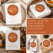 Poster Signe Un Petit Baby shower D'Automne À Tarte Cutie