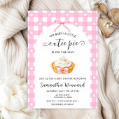 Invitation Pink Coquette Cutie Pie Baby Shower