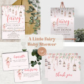 Carte D'accompagnement Petits Livres Fairy Enchanted rose pour bébé
