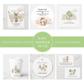 Invitation Animaux de ferme Scène agricole Baby shower neutre