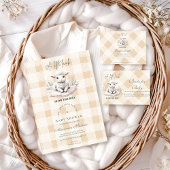 Serviette En Papier Un Petit Baby shower D'Agneau