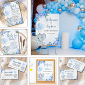 Poster A Little Peanut is on the Way, Baby Shower Boy