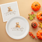 Sachets En Papier Un Petit Citrouille se trouve sur le chemin Baby s