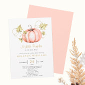 Invitation En Aluminium Automne Citrouille Patch Anniversaire Automne 5e A