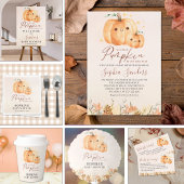 Poster Fall Baby Shower – A Little Pumpkin Is on the way
