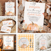 Invitation A Little Pumpkin Is on The Way, Fall Baby Shower