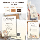 Un Petit Citrouille Boho Baby shower Invitation