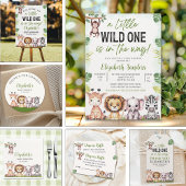 Invitation A Little Wild One is On the Way - Baby shower boy