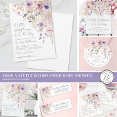 Wilde Bloem Pastel Bloemen Retouradres Etiket