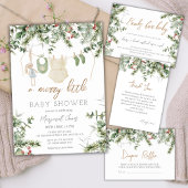 Assiettes En Carton Un joyeux petit | Baby shower d'hiver pour filles 