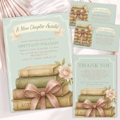 Assiettes En Carton Notre Nouveau Chapitre Attend Le Baby shower Rose