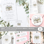 Boek Nieuw Hoofdstuk Bruidsfeest Wildflower Ronde Sticker