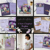 Invitation A New Chapter begins Baby Prediction Game Card