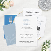 Faire-part Bandeau de mariage inversé DBlue | Amp