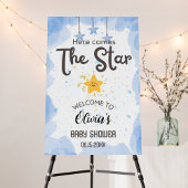 A Splash of Joy: Waterverf Baby shower Ronde Sticker