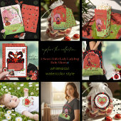 Invitation A Little Lady is on her Way Ladybug Baby Shower