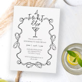 T-shirt Un Petit Peu Plus Vieux Black Wavy Bordure fête d'