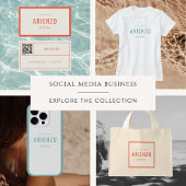 Serviette De Plage Vibrant Orange Rétro Médias sociaux Influenceur Pr