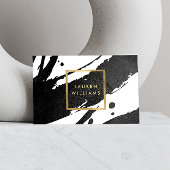 Sticker Rond Brochures Abstraites d'encre noire