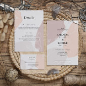Invitations Abstraites de mariage de fleurs